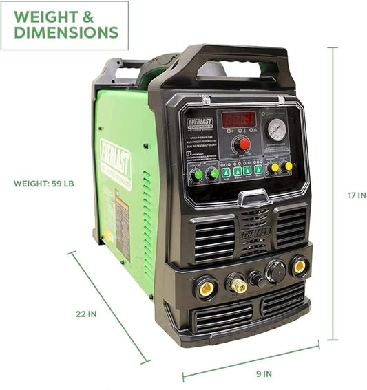 164Si 160Amp TIG Stick Pulse 40Amp Plasma Cutter 110v
