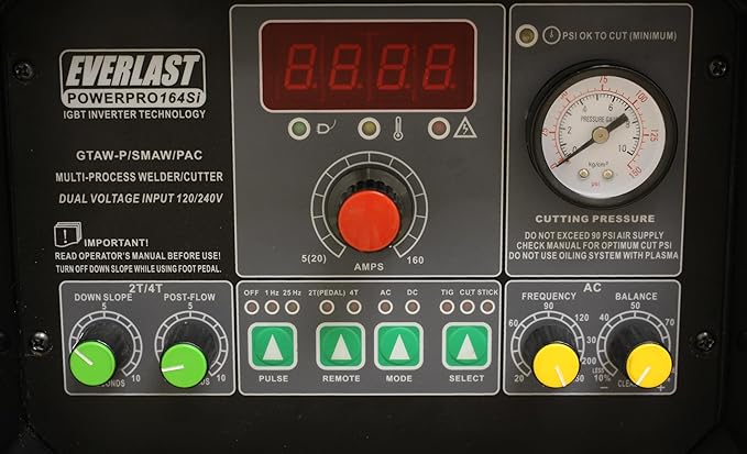 164Si 160Amp TIG Stick Pulse 40Amp Plasma Cutter 110v